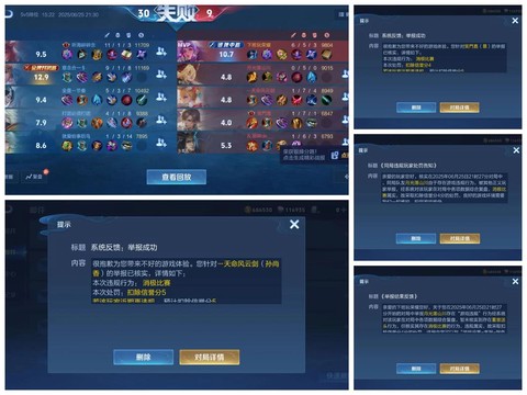 王者荣耀如何举报成功