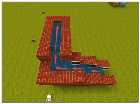 迷你世界水电梯怎么做[图1]
