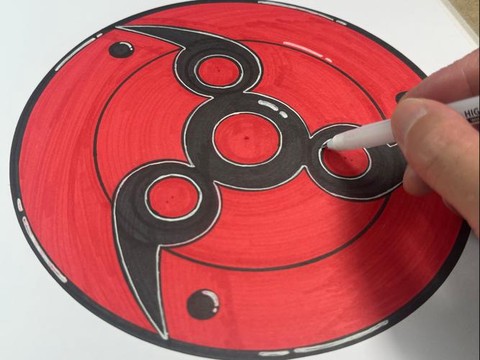 火影忍者写轮眼怎么画