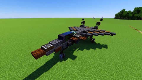 我的世界飞机怎么造图[图1]