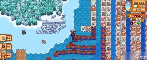 星露谷物语蟹笼怎么放