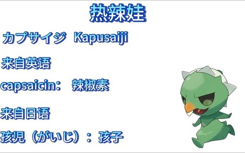 宝可梦的名字怎么写