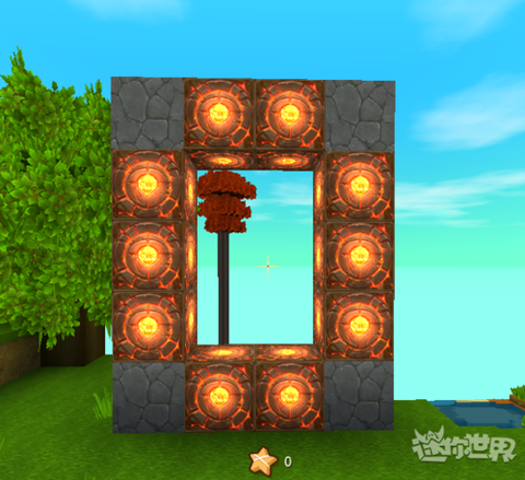 迷你世界地心门框怎么做[图2]