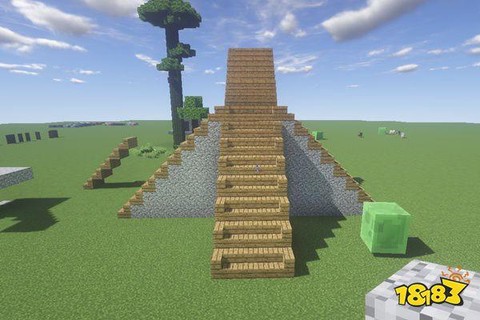 我的世界楼梯怎么摆