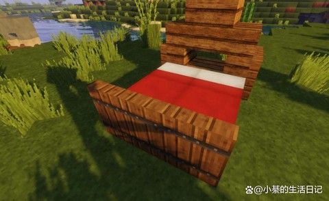 我的世界生存床怎么造