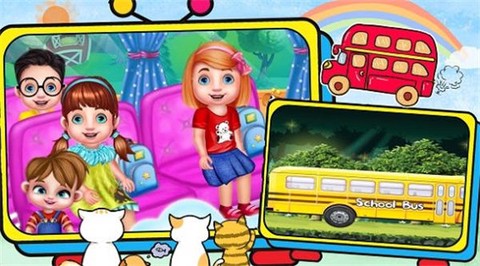 3D模拟校园巴士图3