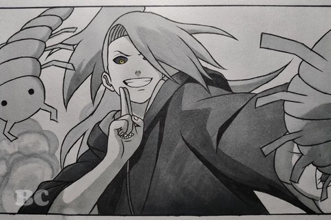 火影忍者迪拉达怎么画[图1]