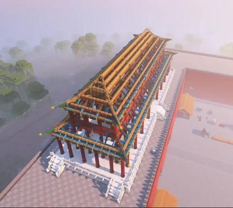 我的世界故宫怎么建