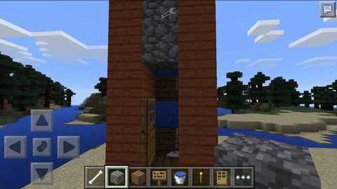 我的世界水电梯怎么做手机版