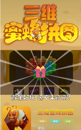 三维蜜蜂拼图图1