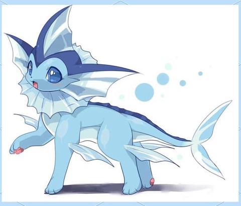 神奇宝贝水精灵怎么画