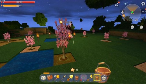 迷你世界怎么给树浇水