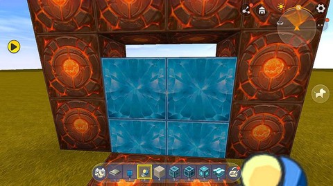 迷你世界怎么弄滑动门