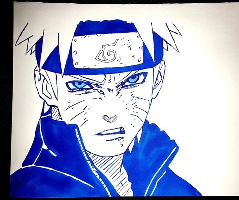 火影忍者小鸣人怎么画