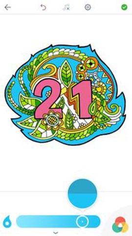 成人数字涂色书图3