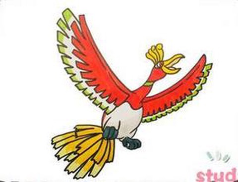 神奇宝贝凤王怎么画