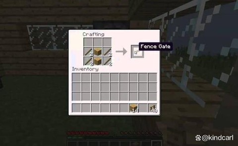我的世界怎么做栅栏