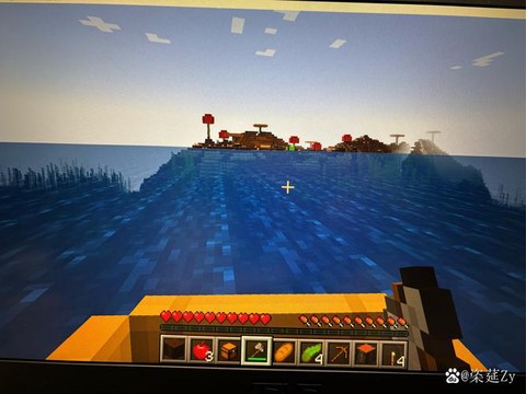 我的世界末影船怎么开