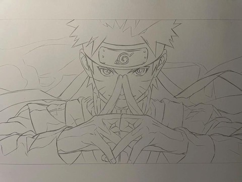 火影忍者鸣人怎么画[图2]