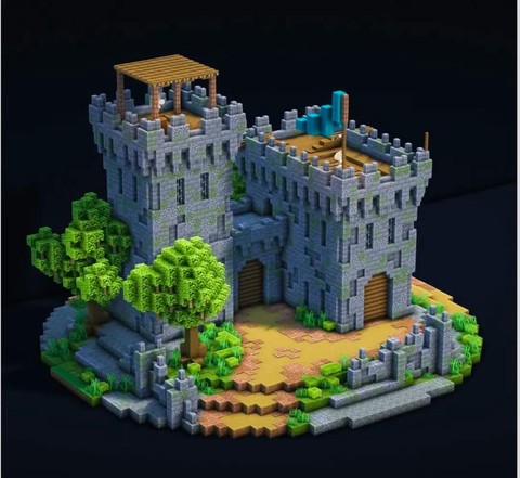 我的世界的城堡怎么做