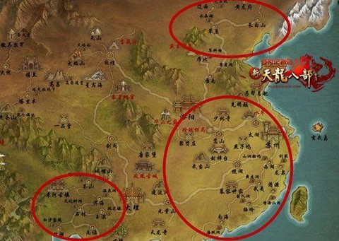 天龙八部地图怎么看