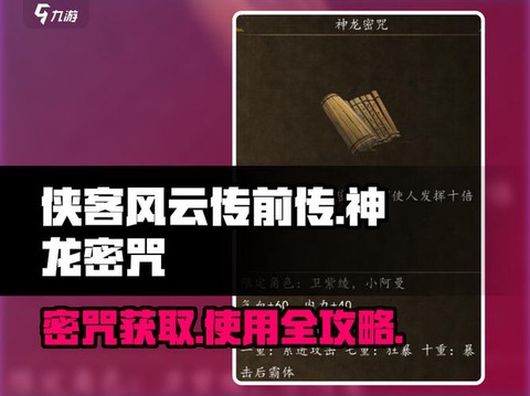 侠客风云传如何输入