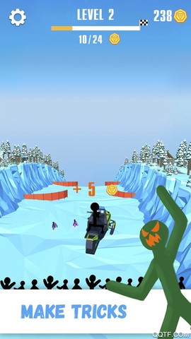 火柴人雪橇赛图2