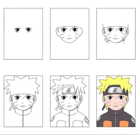 火影忍者小鸣人怎么画[图1]