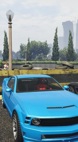 蜘蛛侠驾驶赛车图1