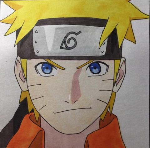 火影忍者鸣人怎么画