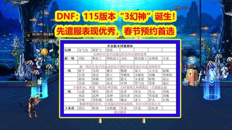dnf预约什么职业好