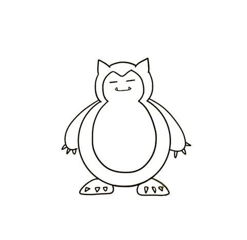 怎么画神奇宝贝卡比兽