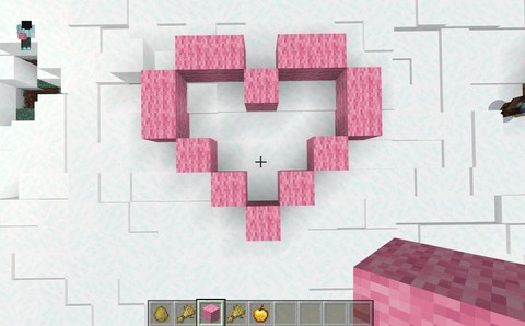 我的世界怎么摆爱心[图1]