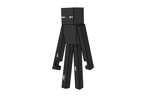 我的世界怎么画末影人