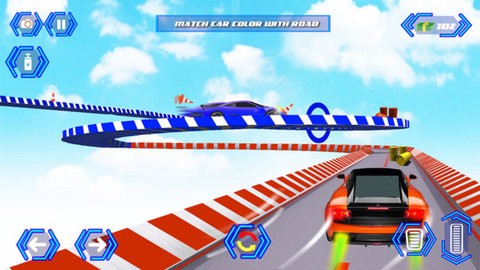 彩色汽车轨道特技赛图3