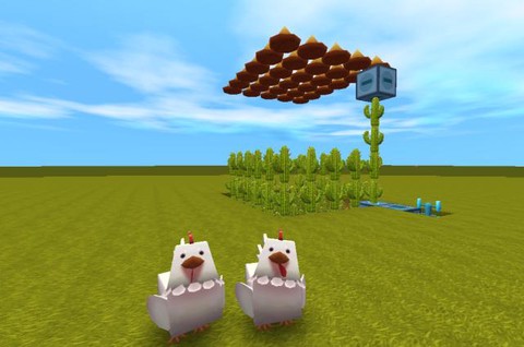 迷你世界用什么吸引鸡