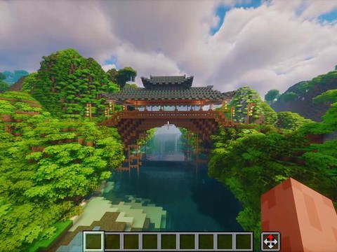 我的世界拱桥怎么做