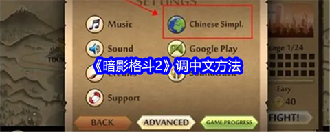 暗影格斗怎么调中文[图1]