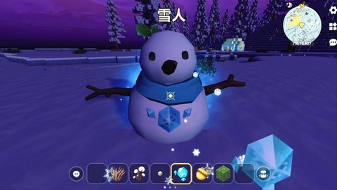 迷你世界怎么制造雪人