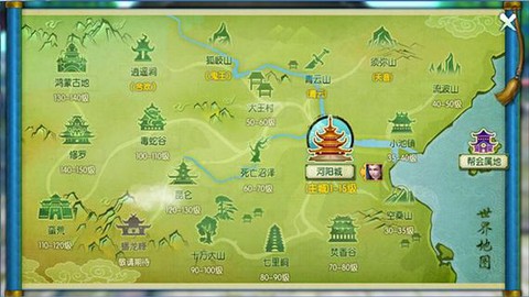 诛仙手游地图有个什么