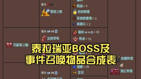泰拉瑞亚机械三王怎么召唤
