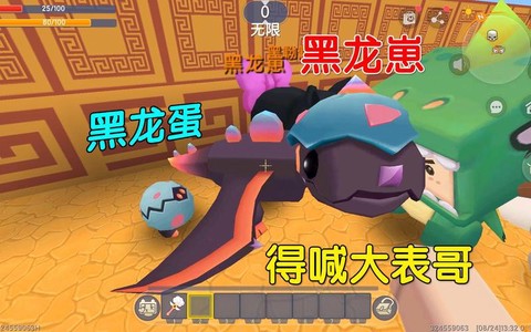 迷你世界怎么孵化黑龙蛋