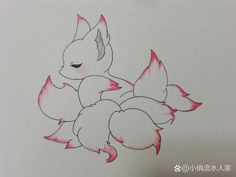 神奇宝贝九尾怎么画[图1]