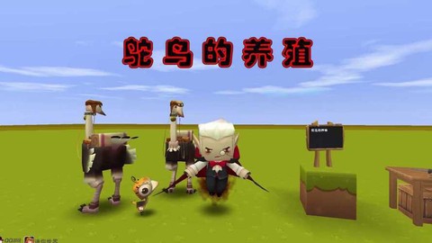 迷你世界怎么训服鸵鸟