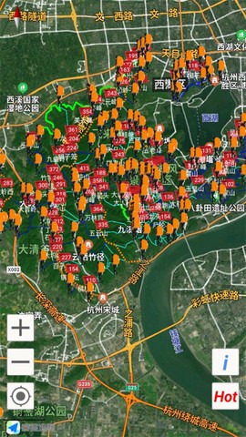 杭州登山地图图3