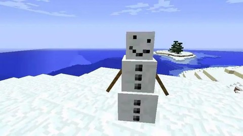 我的世界怎么造大雪人[图2]