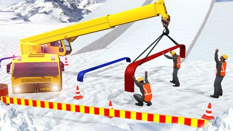 雪山挖掘机模拟器图1