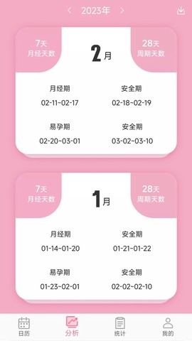 女生例假记录图3