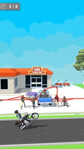 骑行和射击图1