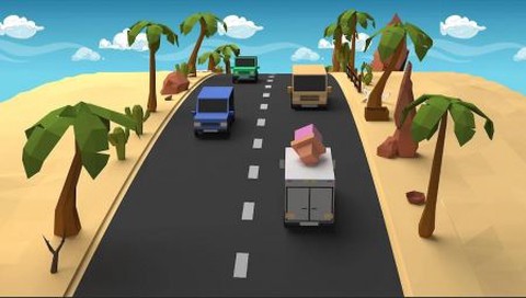疯狂的汽车道路图1